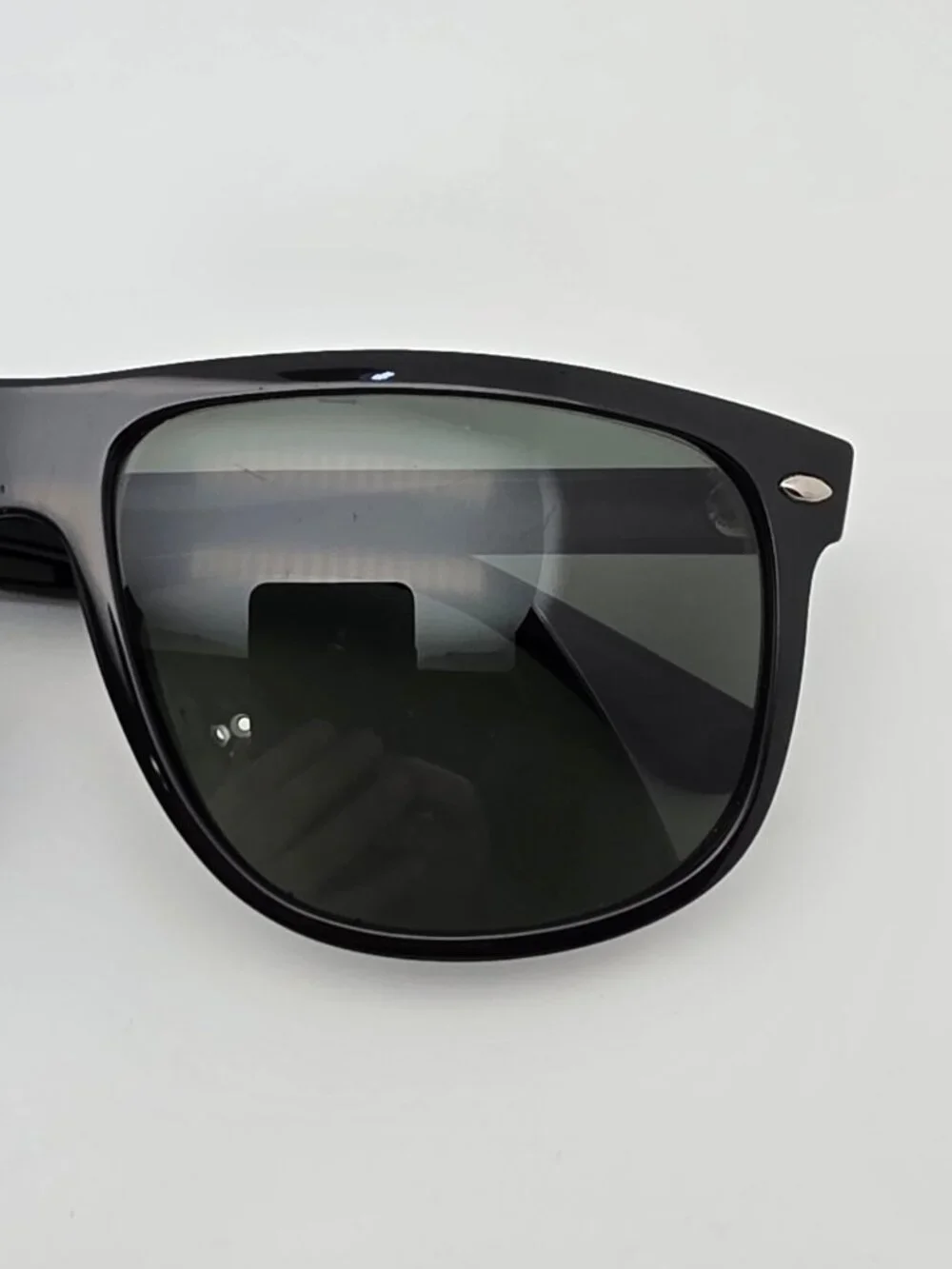 Ray-Ban RB4147 601/58 Boyfriend Black Frame Polarized Green Lens Sunglasses 60mm